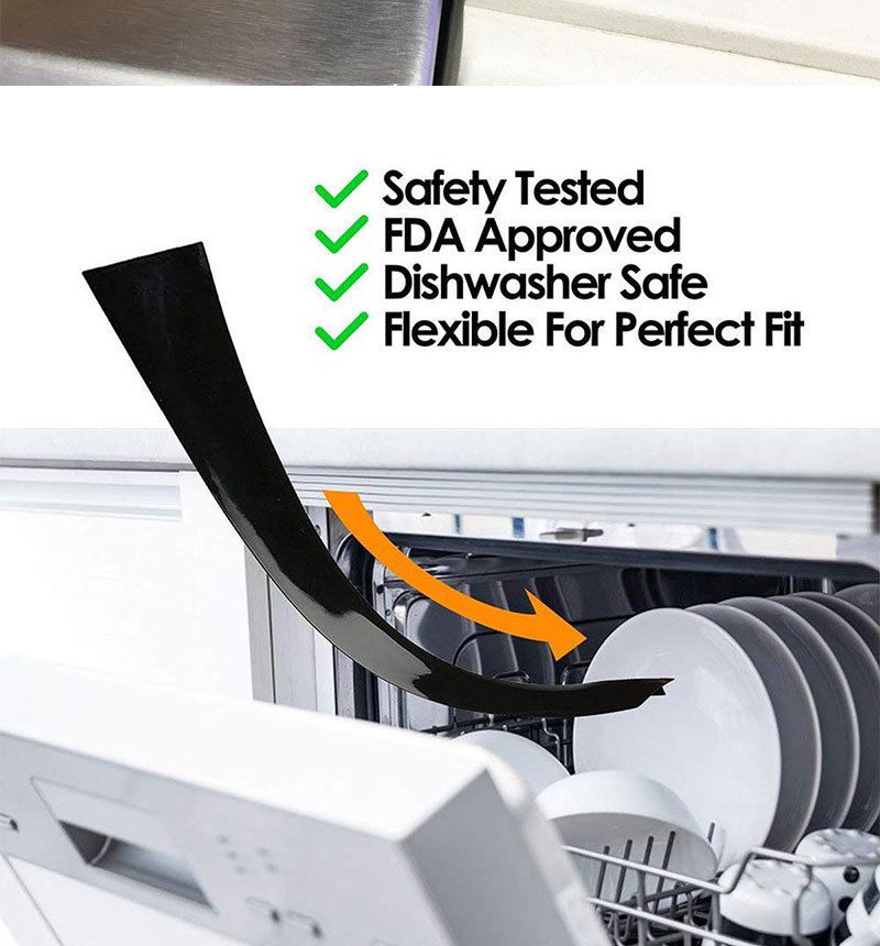 2Pcs Silicone Stove Counter Gap Cover 21 Inch Long Heat-Resistant Reusable view 4