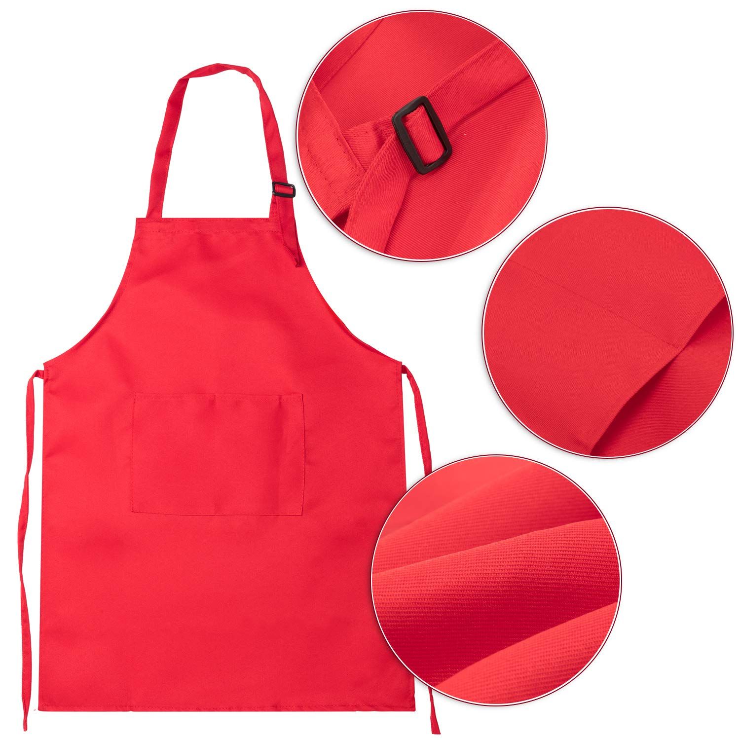 6 Pieces Kids Chef Hat Apron Set view 2