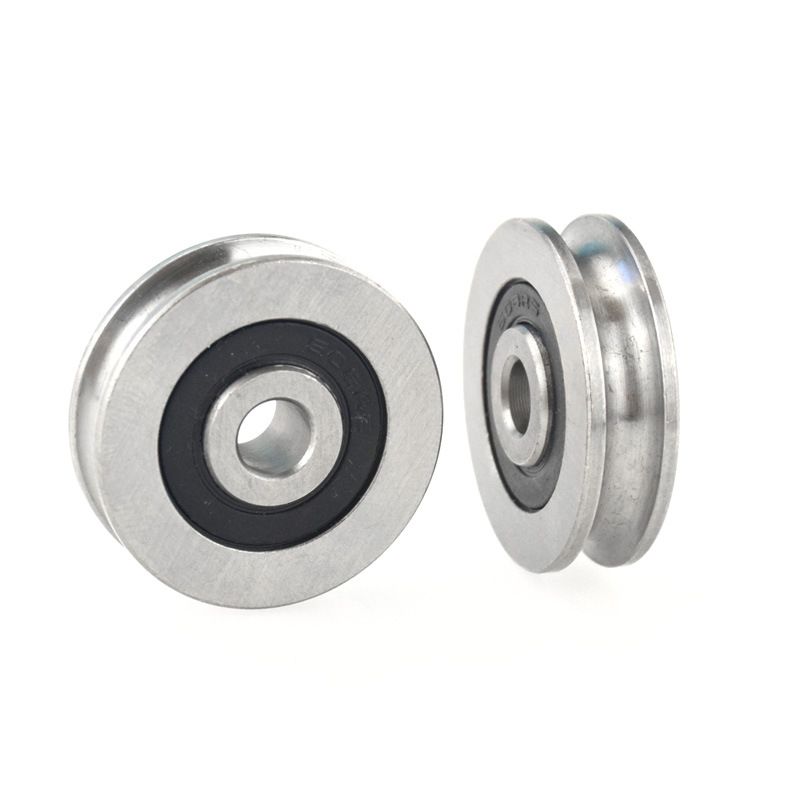 Deep U Groove Ball Bearings Pulley Metal Pulley Wheel Bearings Wheel Wire Rope — image 1