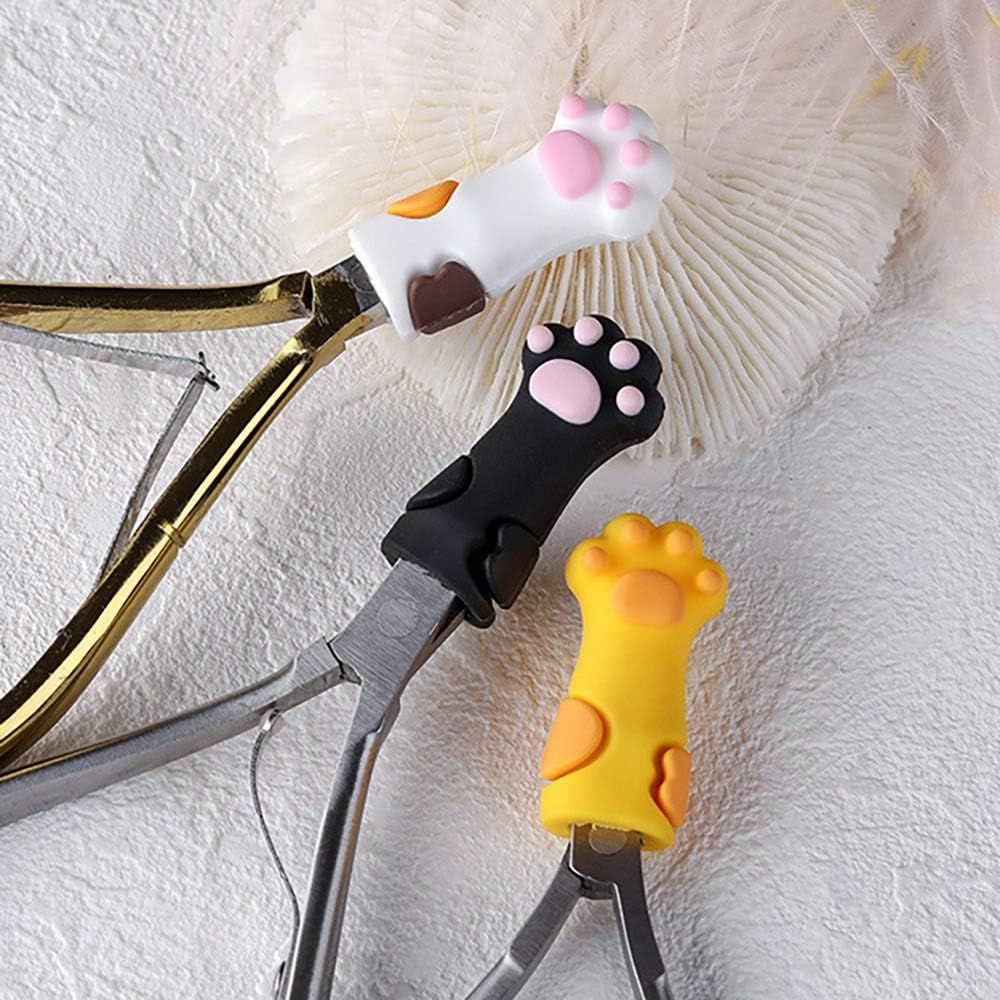 3Pcs Cute Nipper Cover Protective Sleeve for Nail Cuticle Scissors Cover view 2