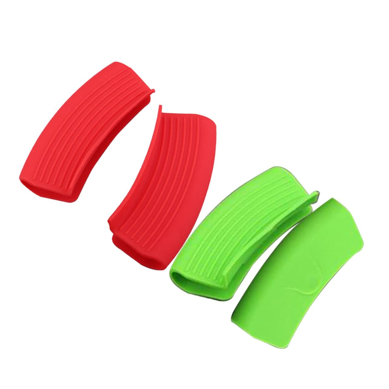 4pcs Oven Mitts Hot Handle Sleeve Baking Glove Frying Pans Sleeve Cooking — image 1