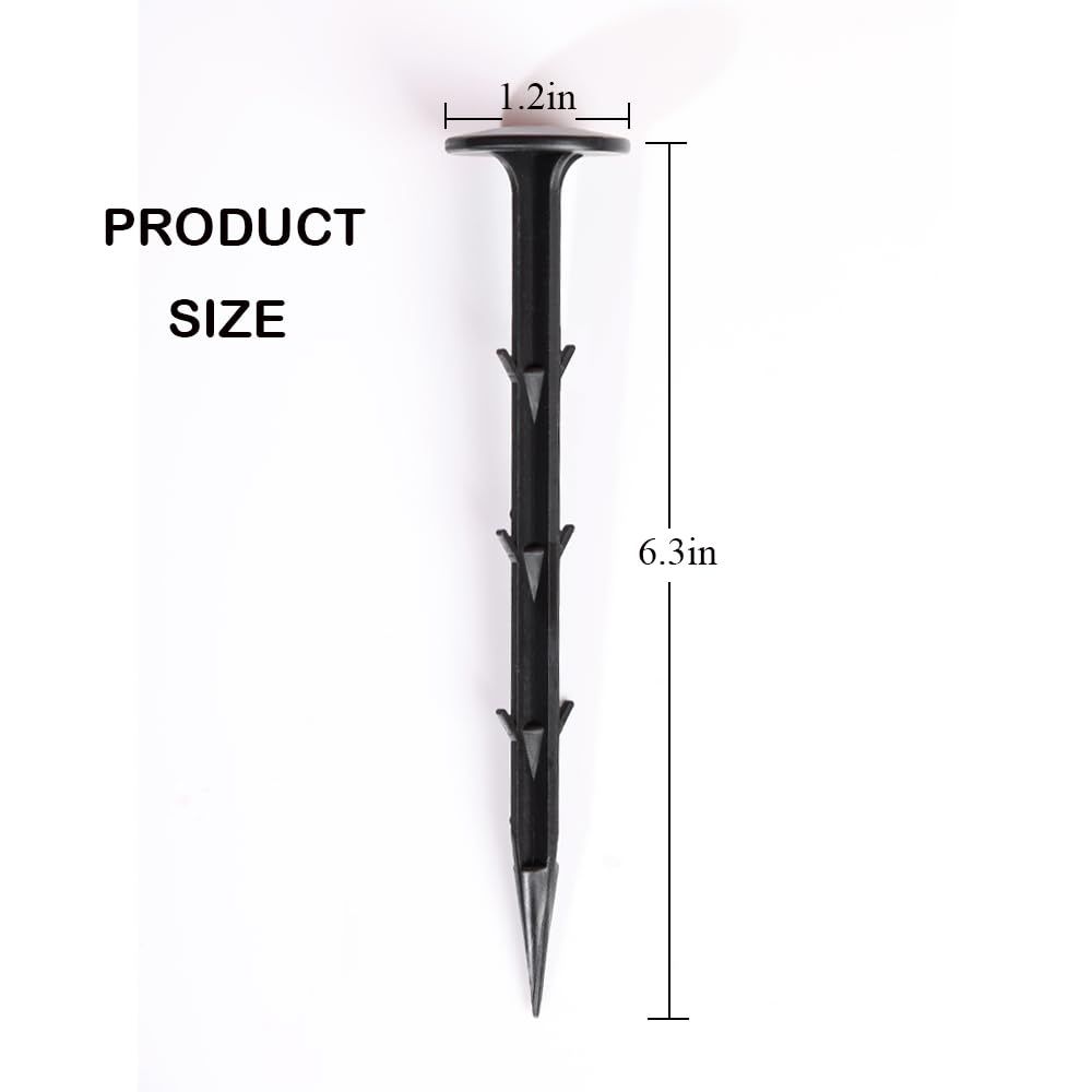10 Pcs 6.3 Inch Plastic Landscape Staples view 2