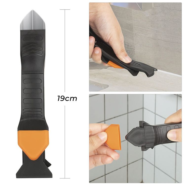 Silicone Caulking Tools, 4 in1 Silicone Sealant Finishing Tool, Dried Caulk view 3