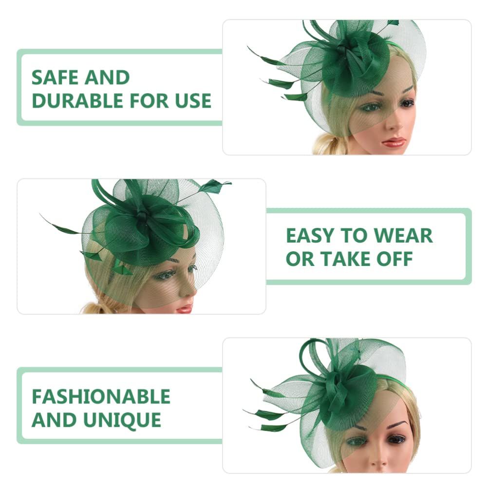 Fascinator Hats for Women Tea Party Headband Headwear Wedding Cocktail view 3