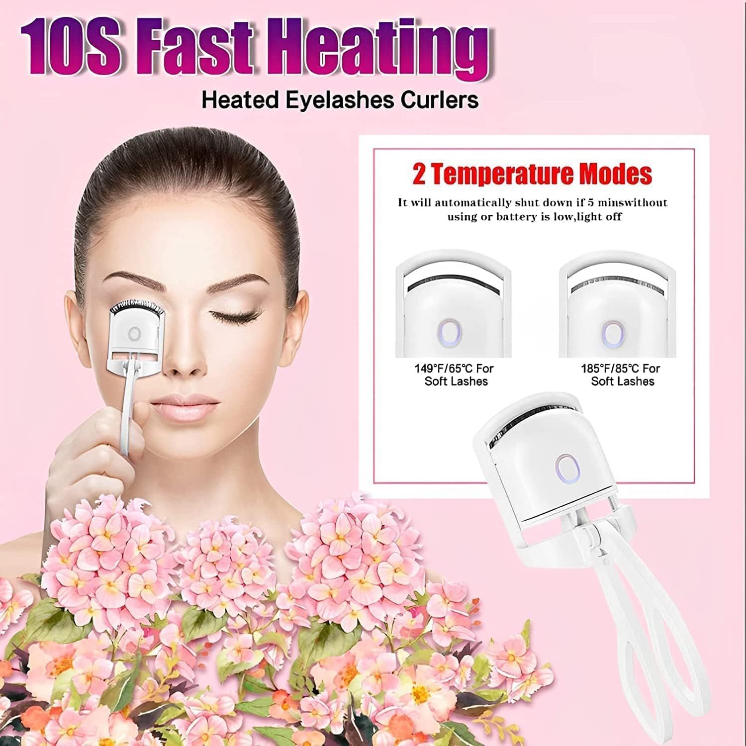 Eyelash Curlers,Heated Eyelash Curlers Handheld Eyelash Heated Curler Heated view 4