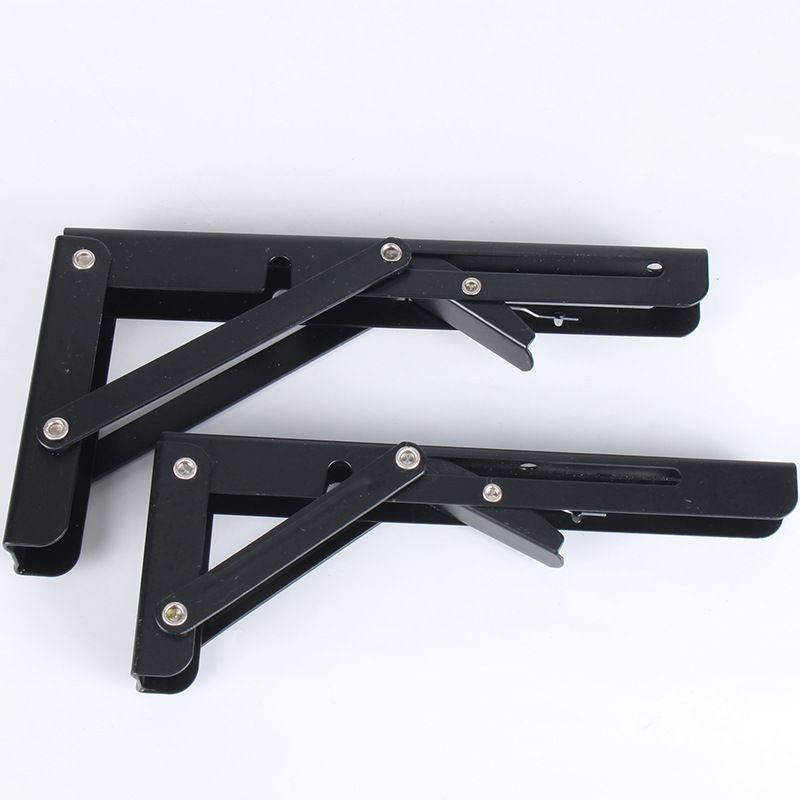 Folding Shelf Brackets, Heavy Duty Stainless Steel Collapsible Shelf Bracket