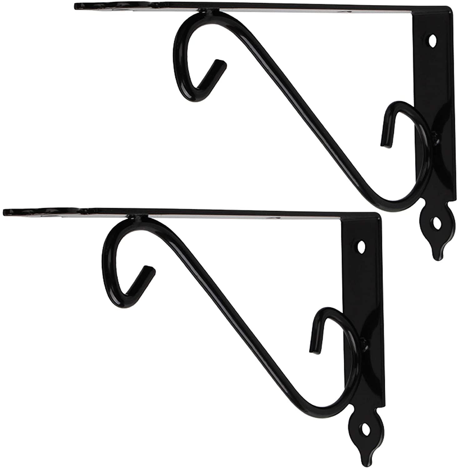 2 Packs Shelf Bracket,90 Degree Angle Decorative Corner Brace Wall Mounted view 2