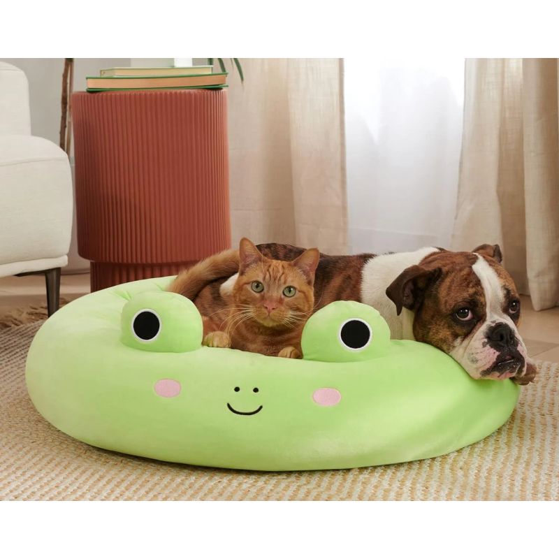 15.7-Inch Wend Frog Pet Bed - Small Official Squishmallows Plush Pet Bed view 4