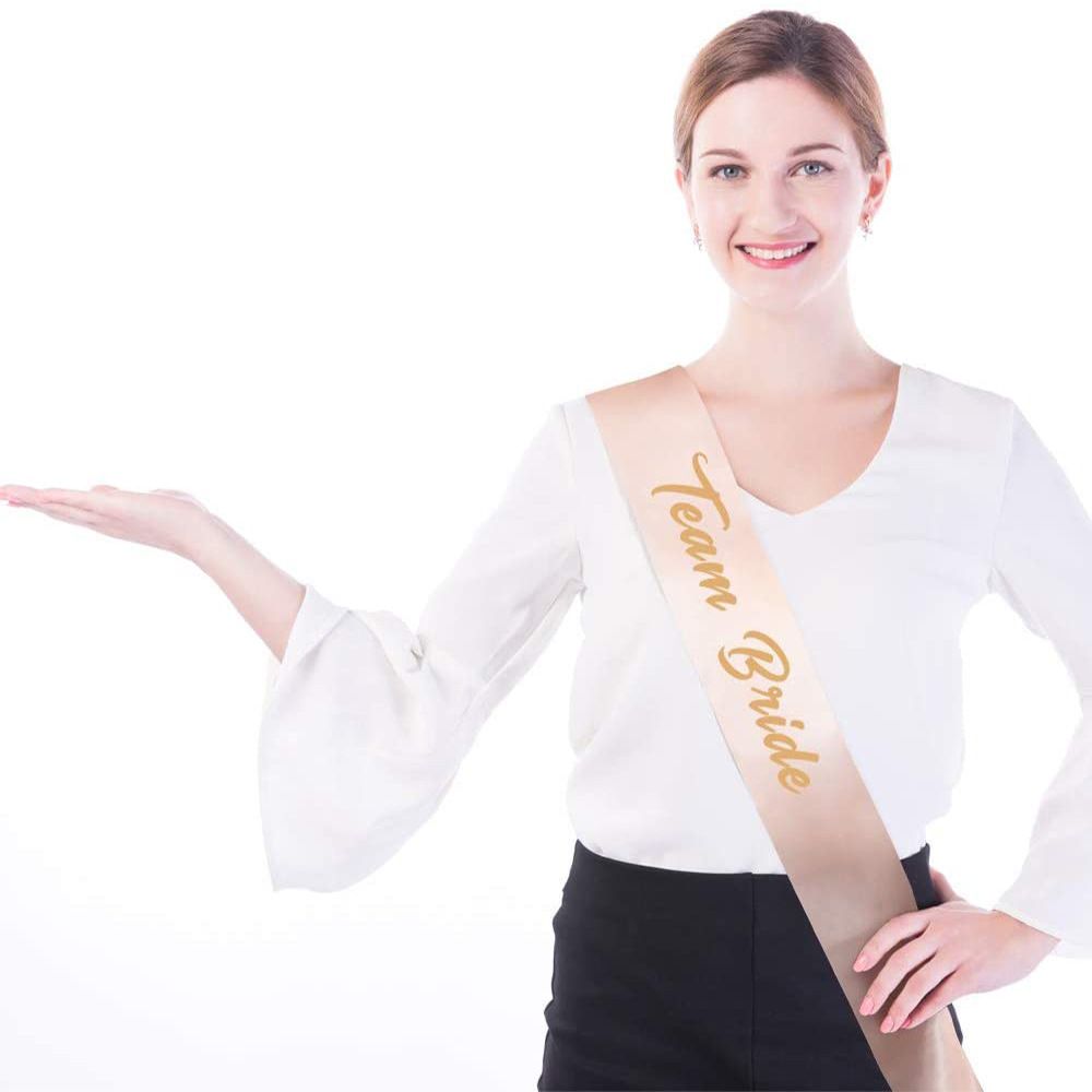 Bride to Be Set, ride to Be Sash & Headband Shoulder Length Veil Bachelorette view 5