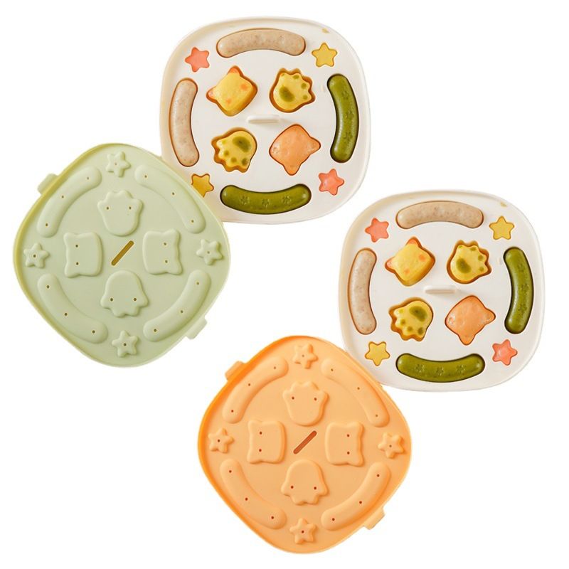 Baby Rice Cake Mold Silicone Steamable Supplementary Food Children's Sausage view 3