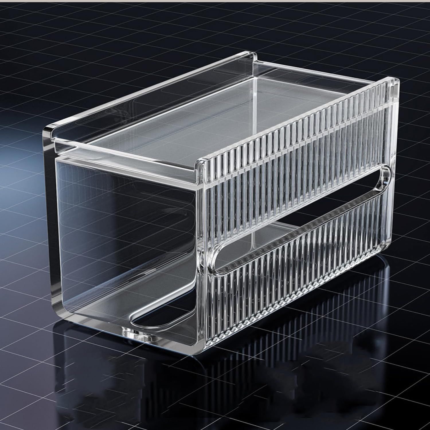 Acrylic Tissue Box Bathroom Wall-Mounted Non-Perforated Paper view 5