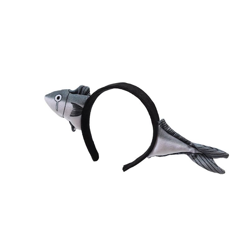 Salted Fish Headband Women Funny Salted Fish Hairband Makeup Headband Wash — image 1