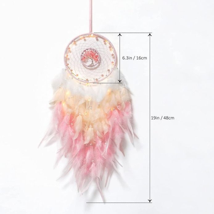 Pink Dream Catcher for Girls Room Decor view 5