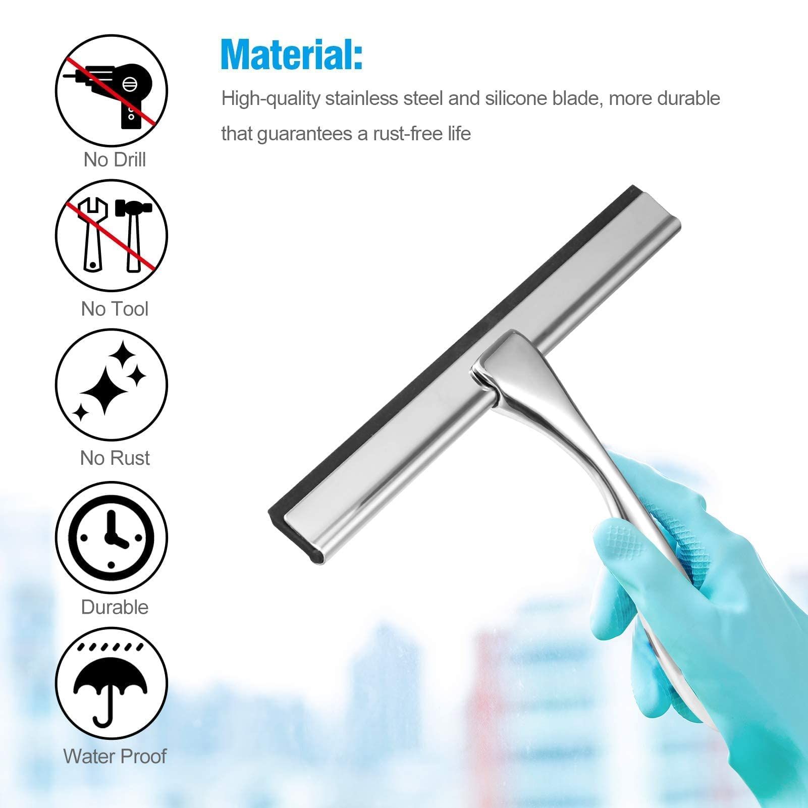 Shower Squeegee — Squeegee for Shower Glass Door，Premium Shower Squeegee for view 2