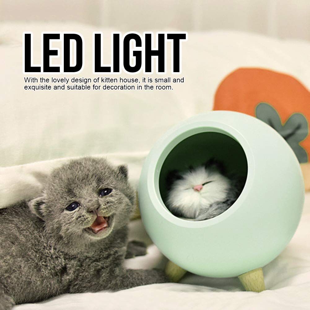 Cute Cat Night Light Small Pet House LED Night Light Bedroom Lighting view 5