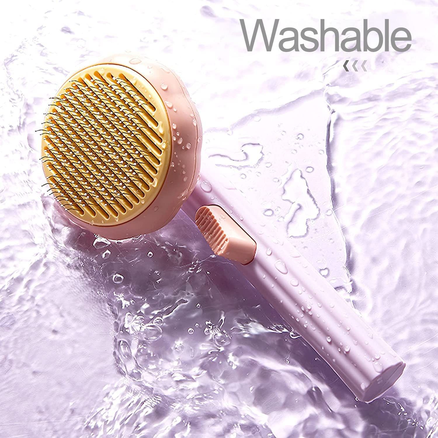 Cat Brush with Release Button view 3