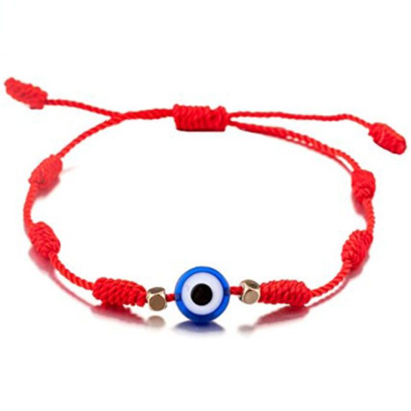 6 Pcs Evil Eye Bracelets Handmade Braided Rope Matching Bracelet Adjustable view 4
