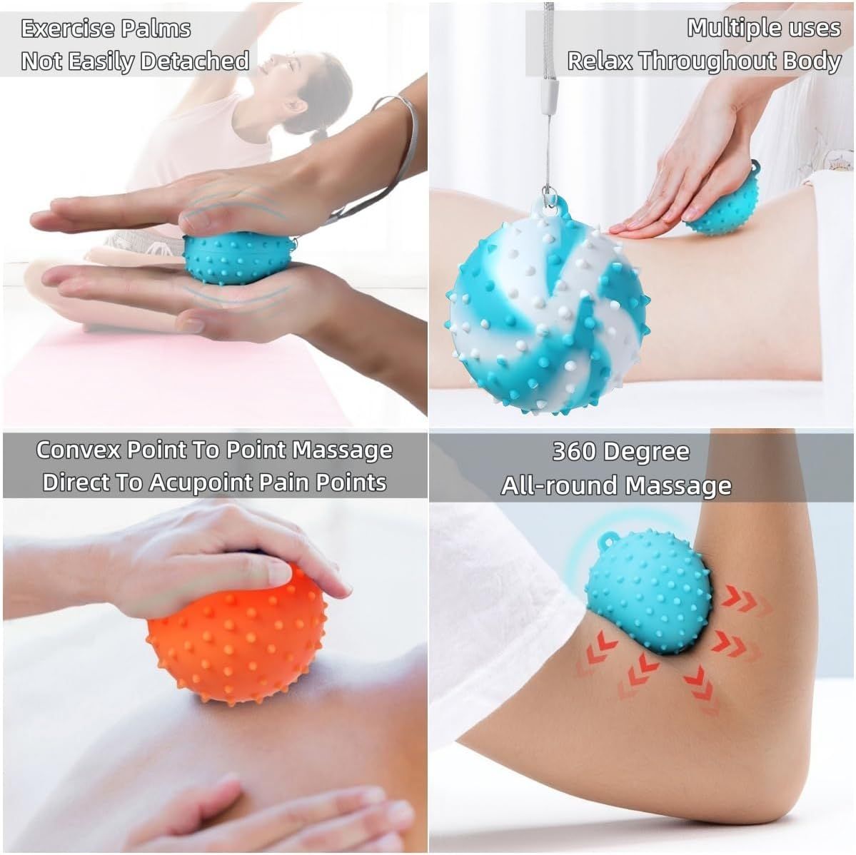 Hand Exercise Balls,Finger Strengthener Stress Balls for Adults and Seniors view 4