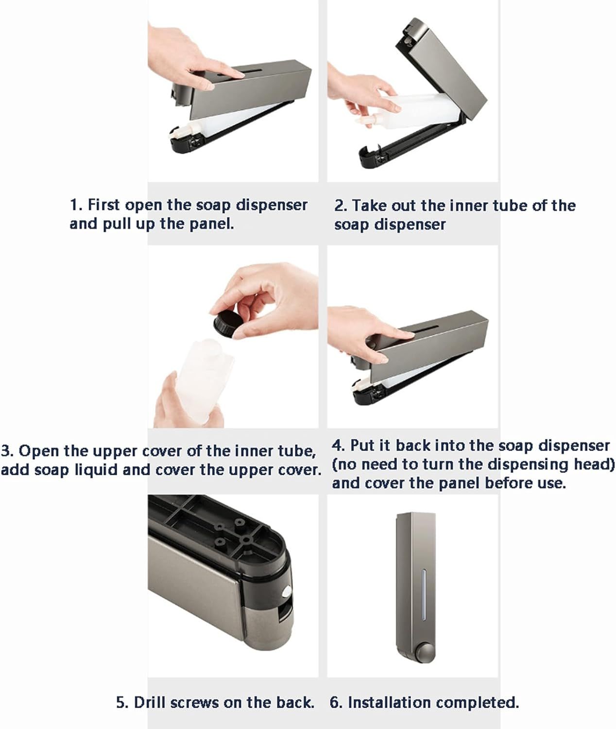 Liquid Soap Dispenser Wall Mount view 4
