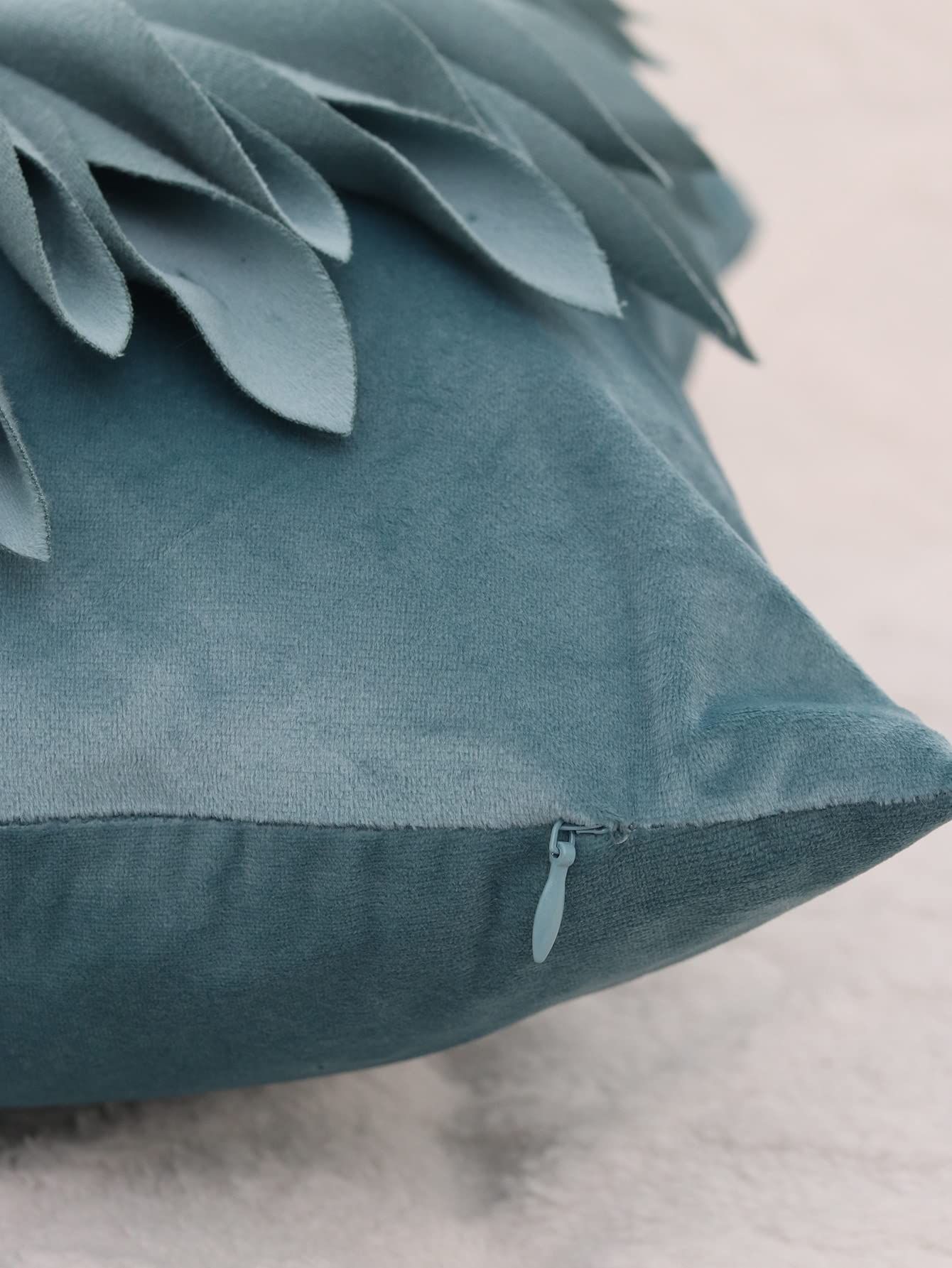 3D Flower Decor Throw Pillow Covers Pillowcases Cushion Covers for Home Bed view 3