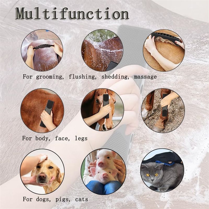 Horse Brush Hair Grooming Shedding Massage Tool Supplies Groomer Stuff Short view 3