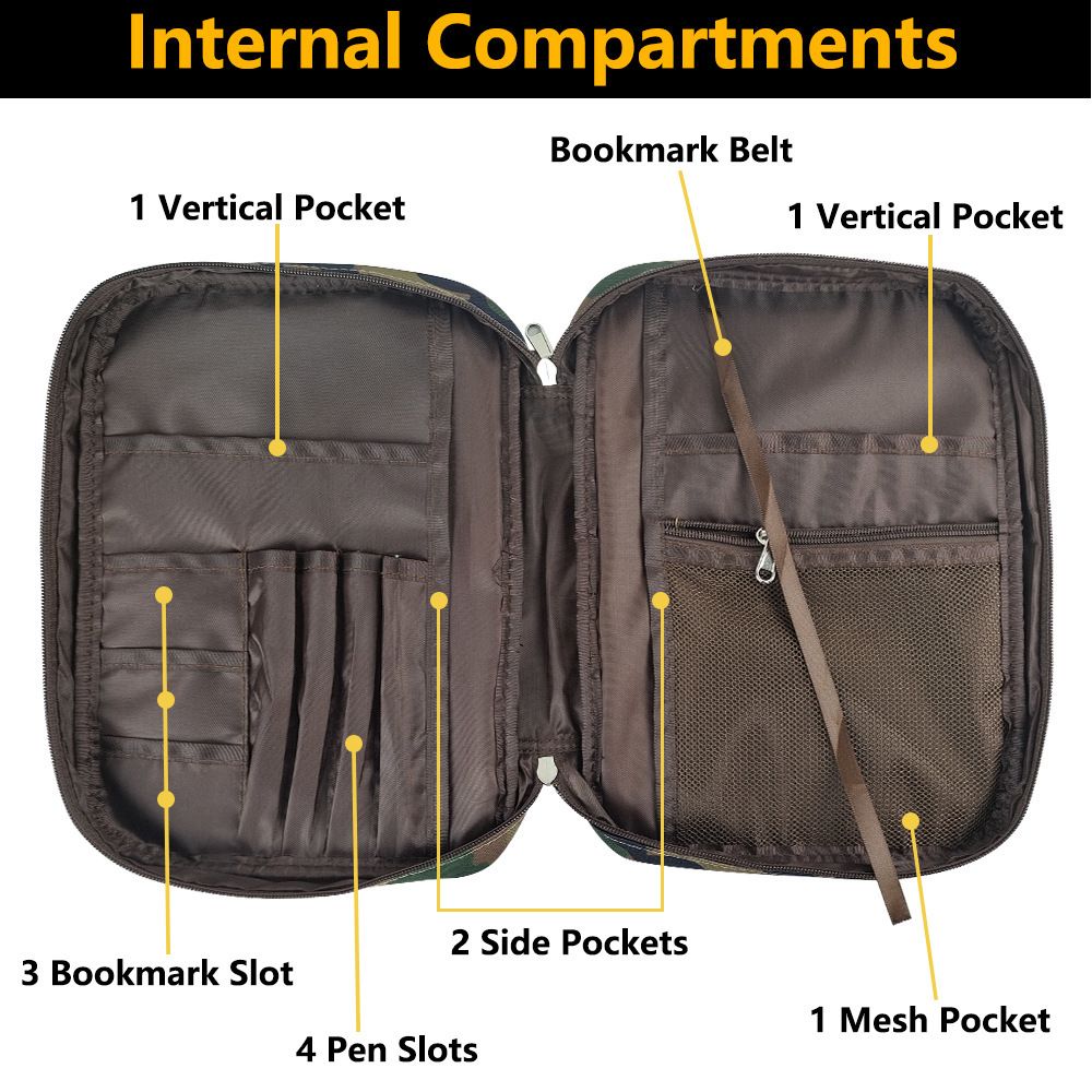 Bible Covers for Men with Carrying Handle view 4
