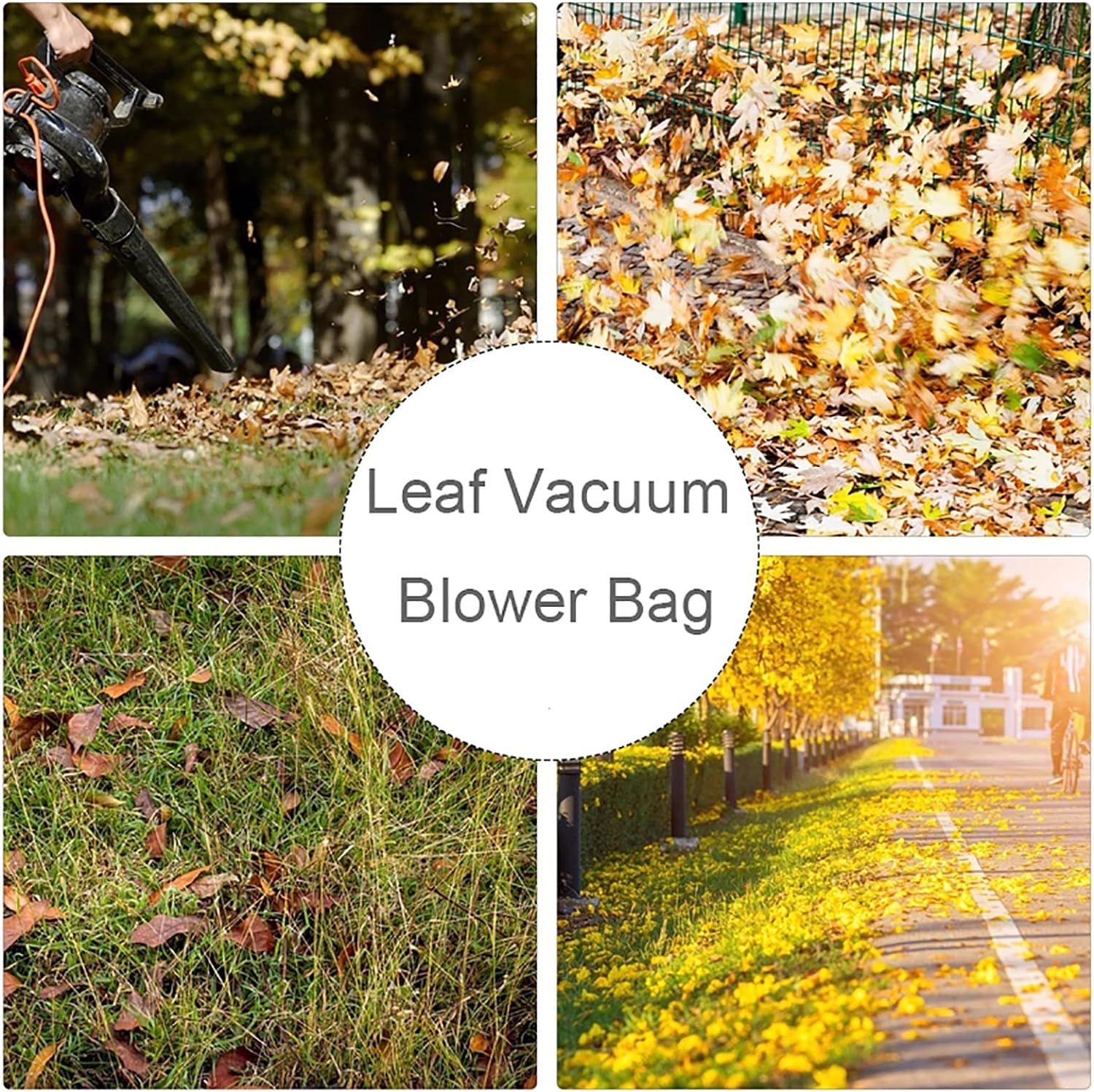 Garden Waste Bags, Outdoor Leaf Blower Machine Vacuum Dust Bag, Oxford Cloth view 4