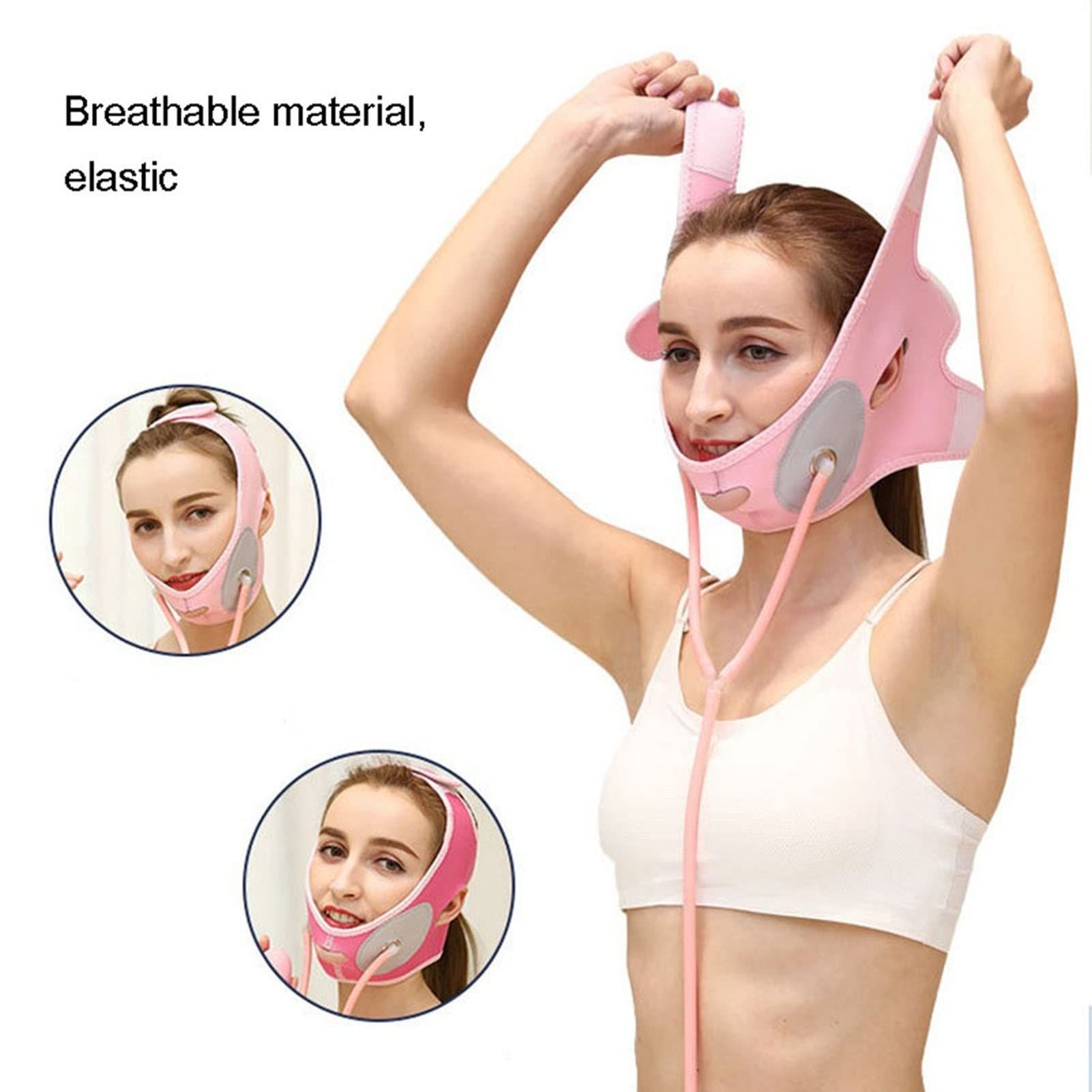 Face Slimming Strap Belt Double Chin Lifter Bandage Lifting Vface Inflatable view 2