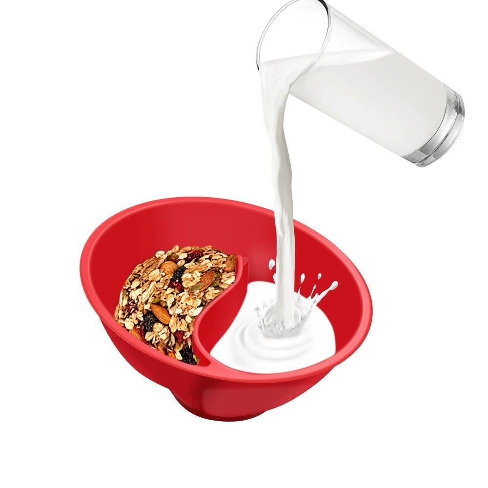 Anti-Soggy Cereal Bowl, Never Soggy Cereal Bowlm, Reusable Snack and Dip view 4