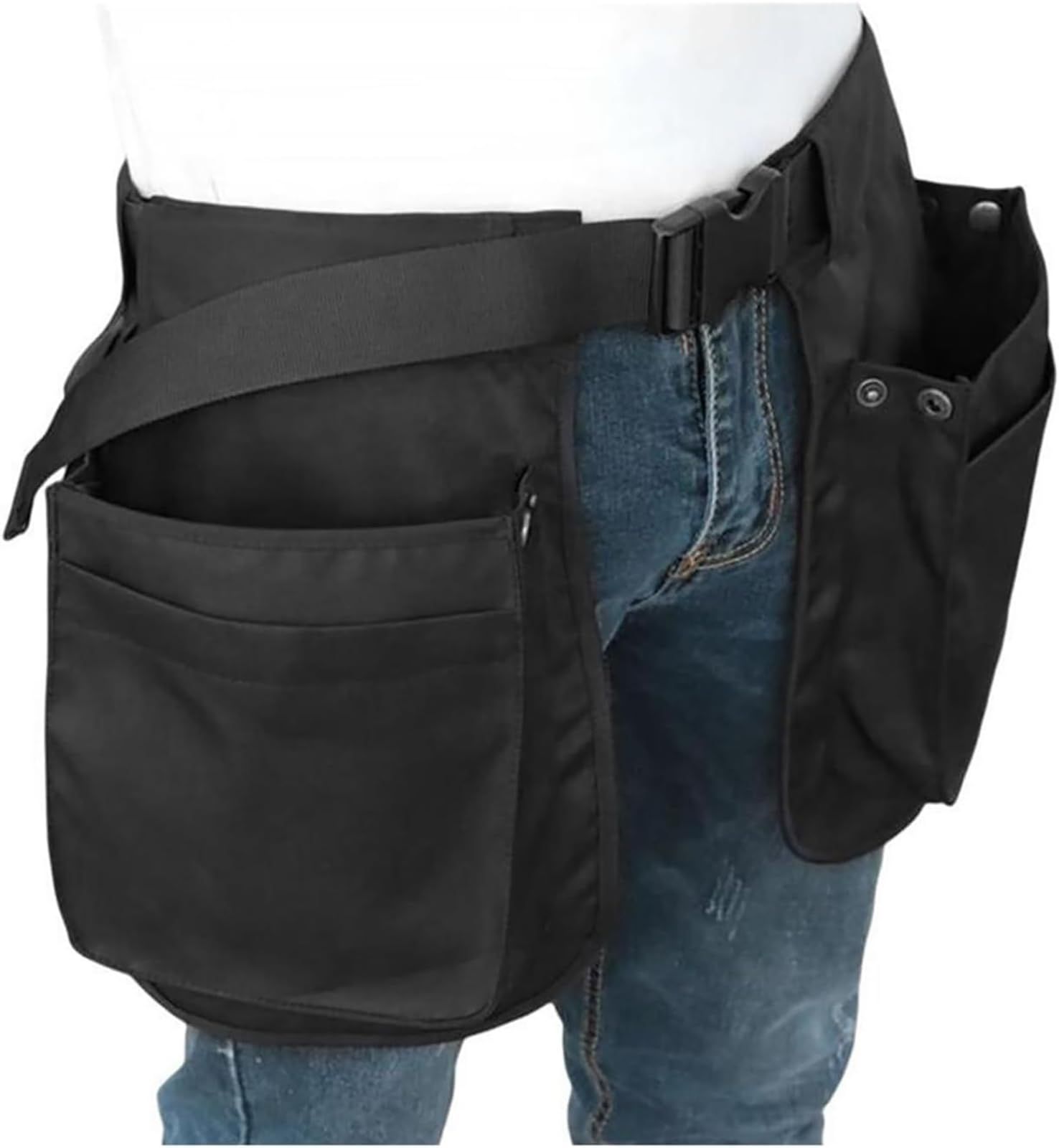 Garden Belt Bag Waist Bag Belt Pouch Waist Pocket Heavy Duty Tool Apron with view 2