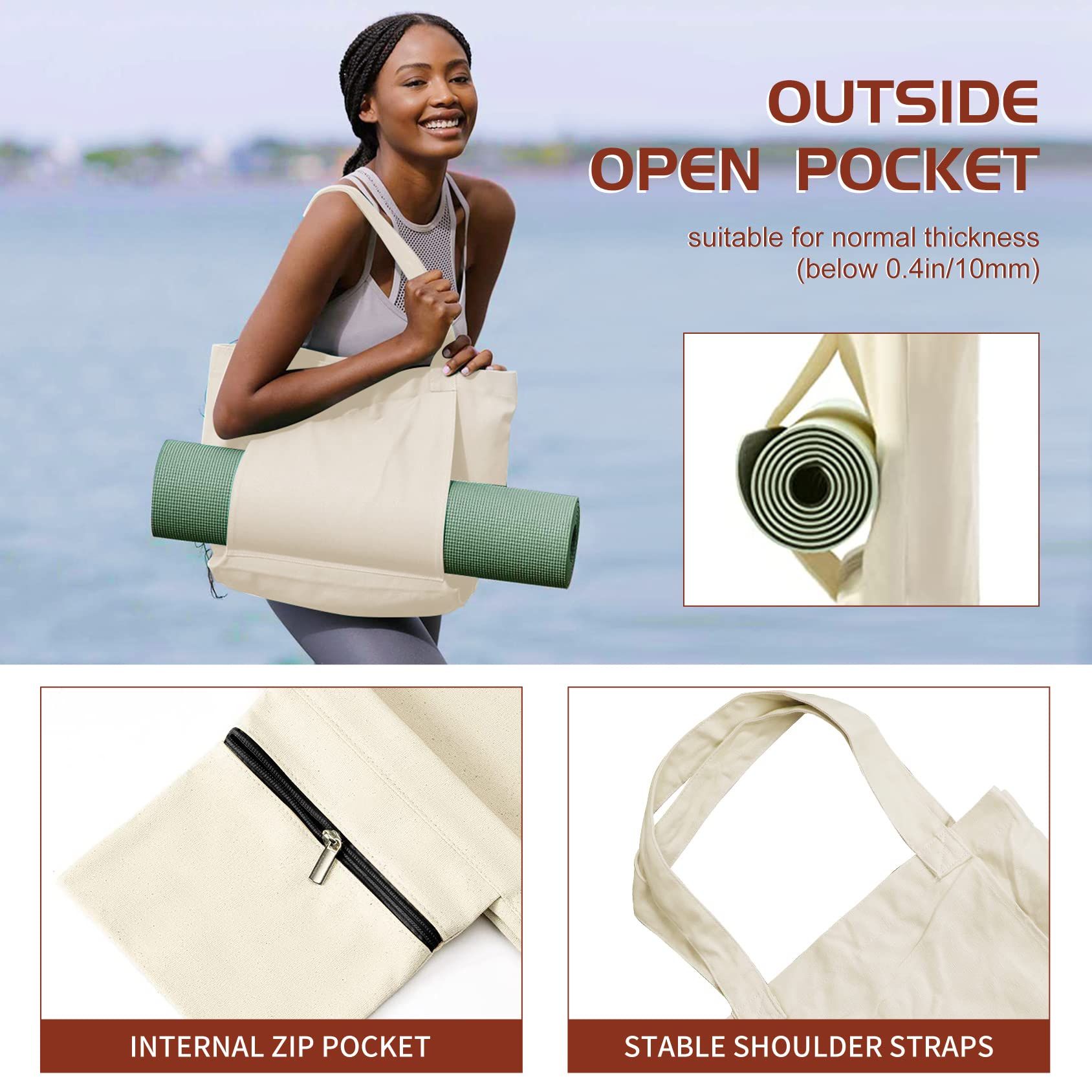 Yoga Bag with Yoga Mat Carrier view 4