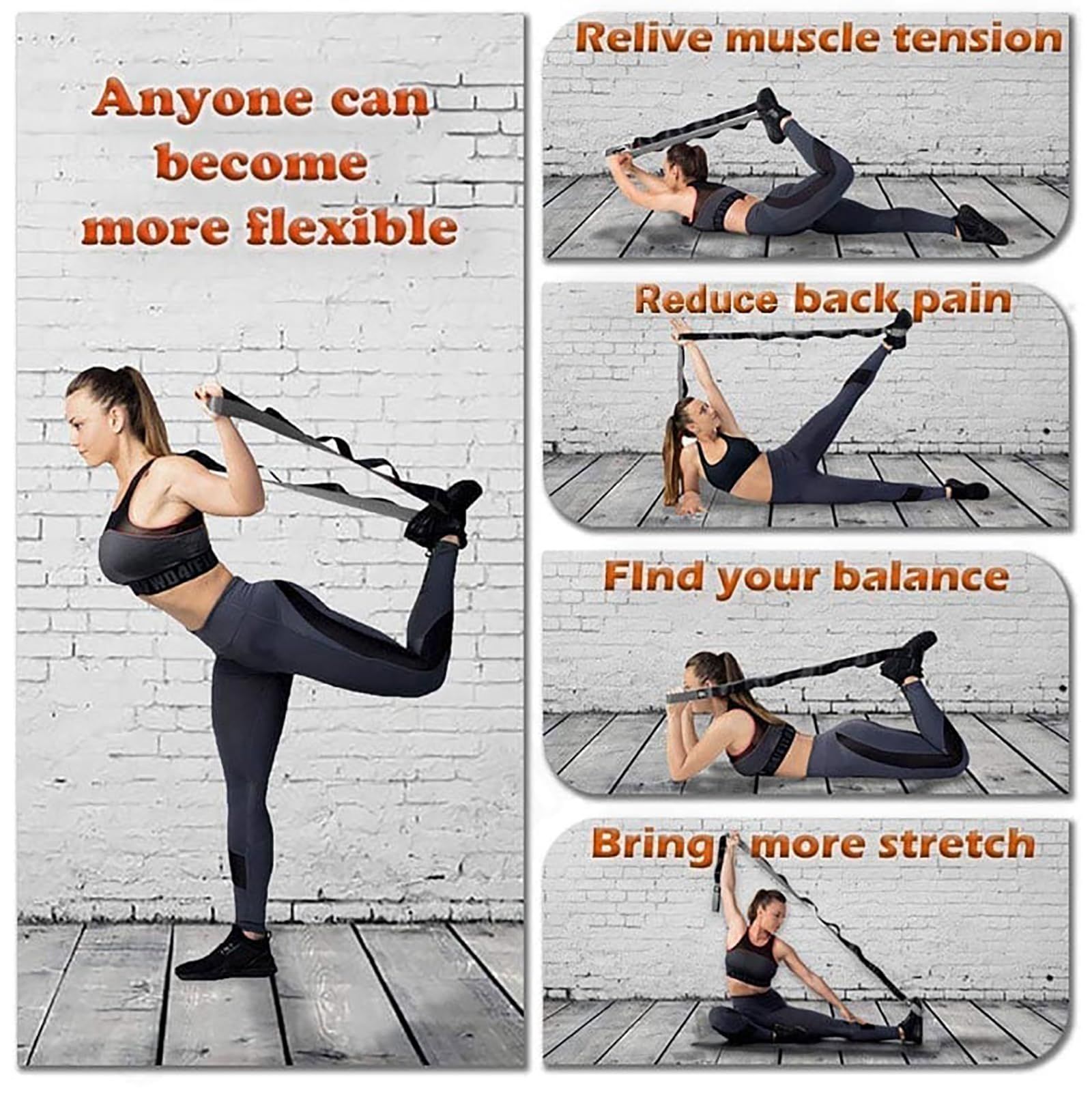 Yoga leg and foot stretches view 2