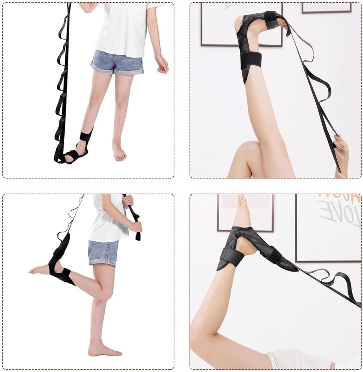 Yoga leg and foot stretches view 4
