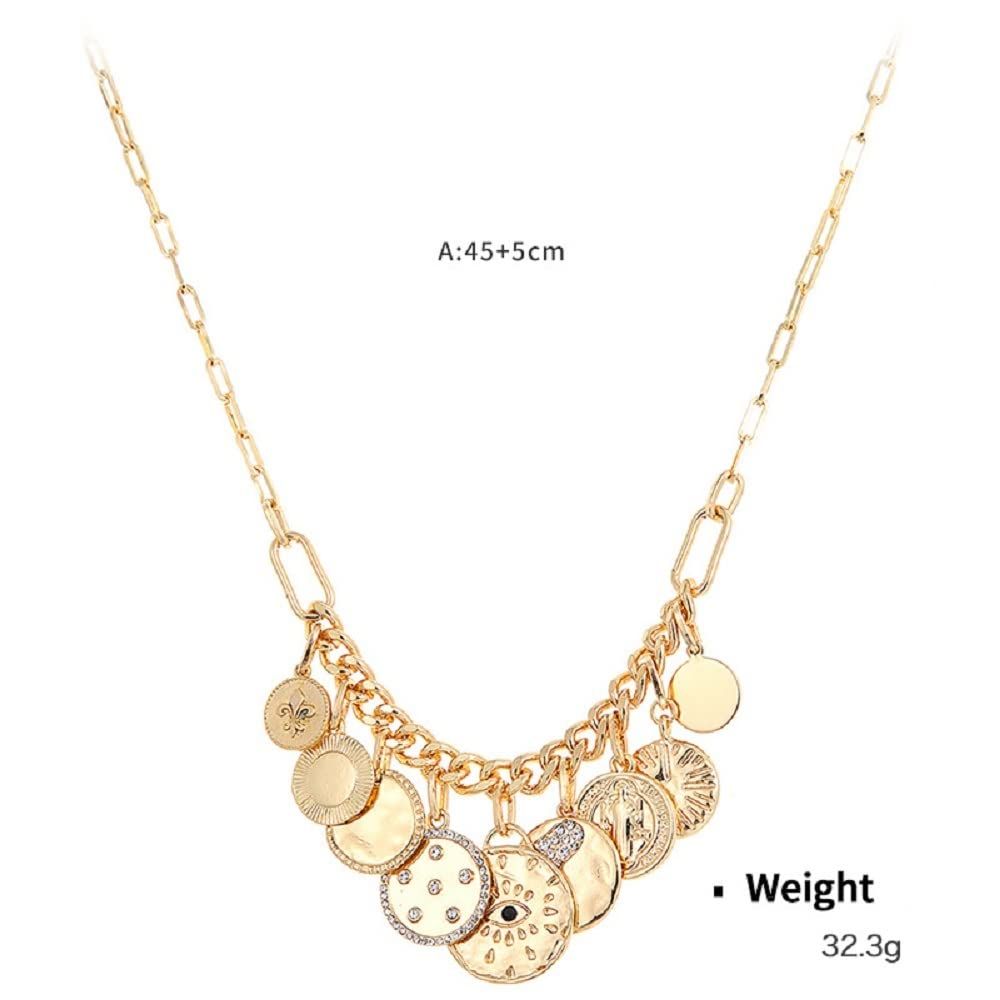 Paperclip Necklace Gold Protection Necklace view 2