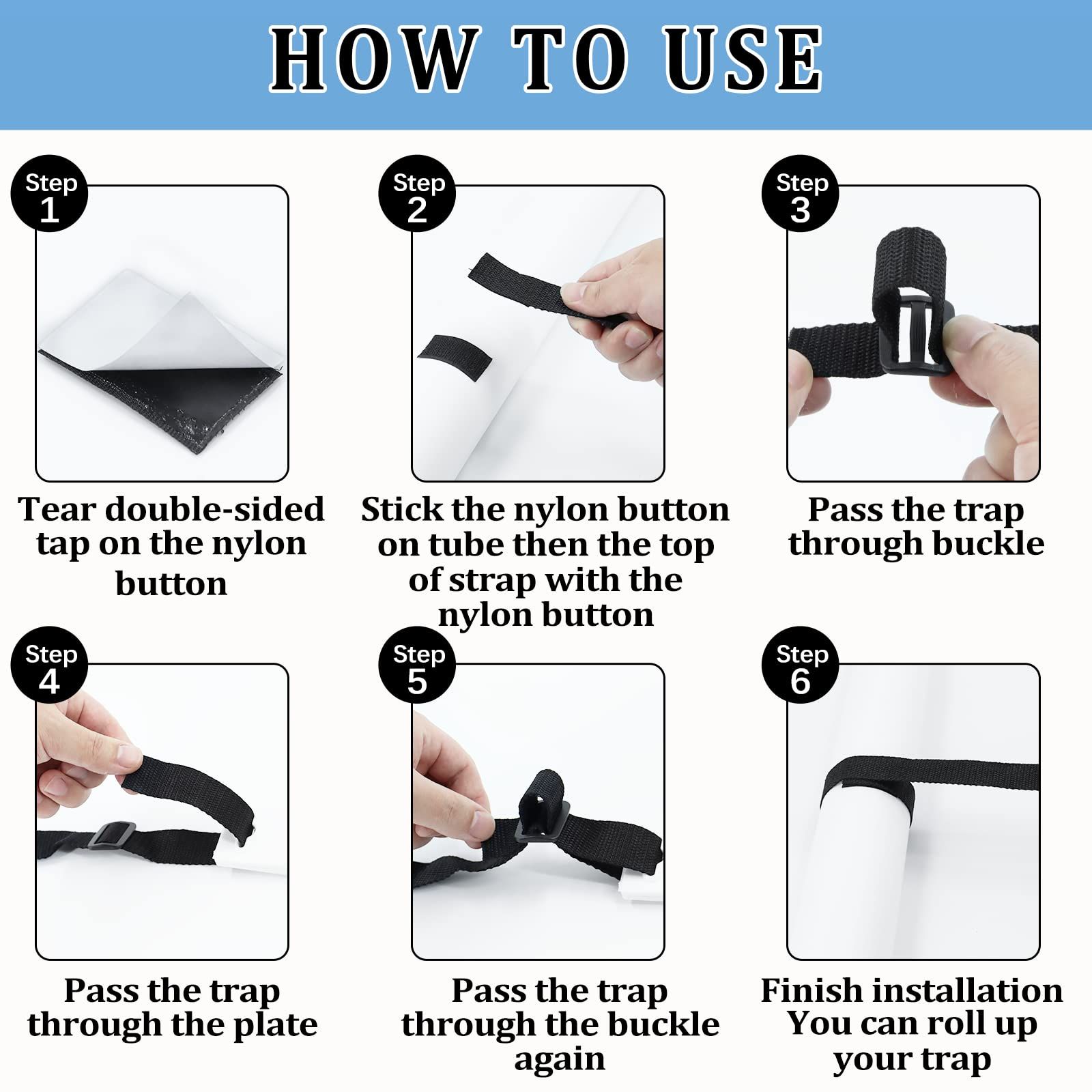 Pool Cover Straps, Solar Cover Reel Strap kit for In-Ground Swimming Pools view 4