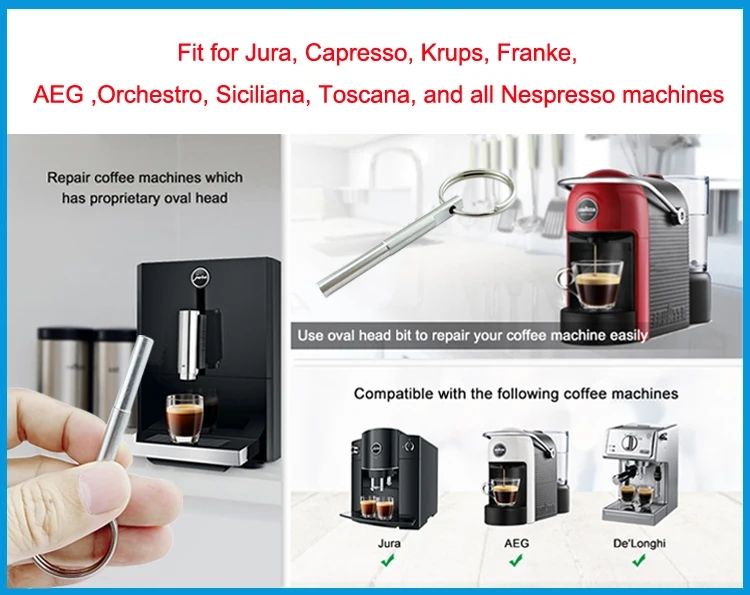 Coffee Maker Wrench Set with Rubber Ring Compatible for Compatible Oval Wrench view 4