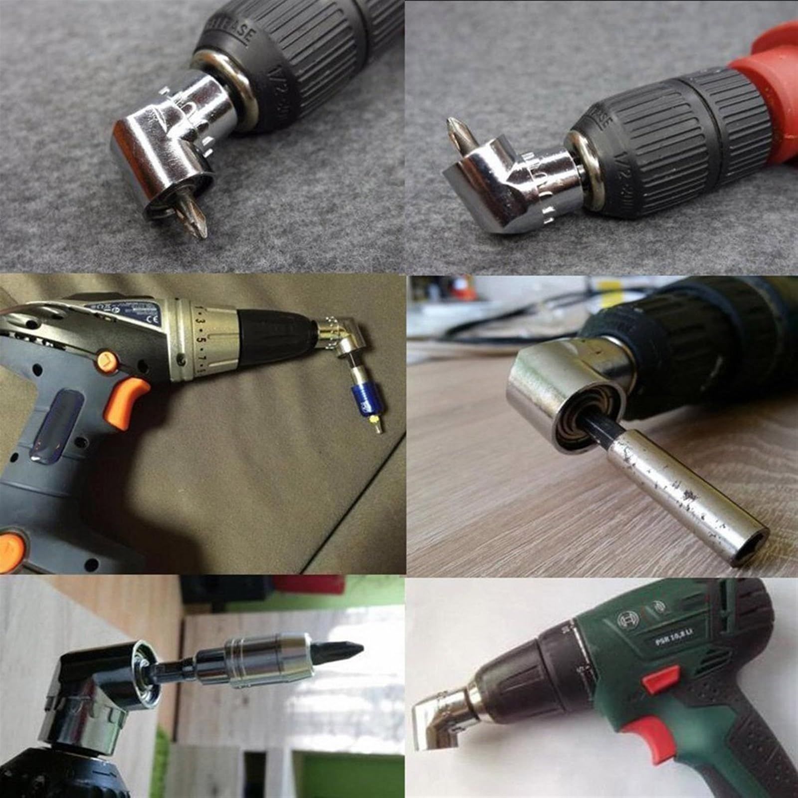 Hex Bit 105 Degree Angle Screwdriver Socket Holder Adapter Adjustable Bits view 2