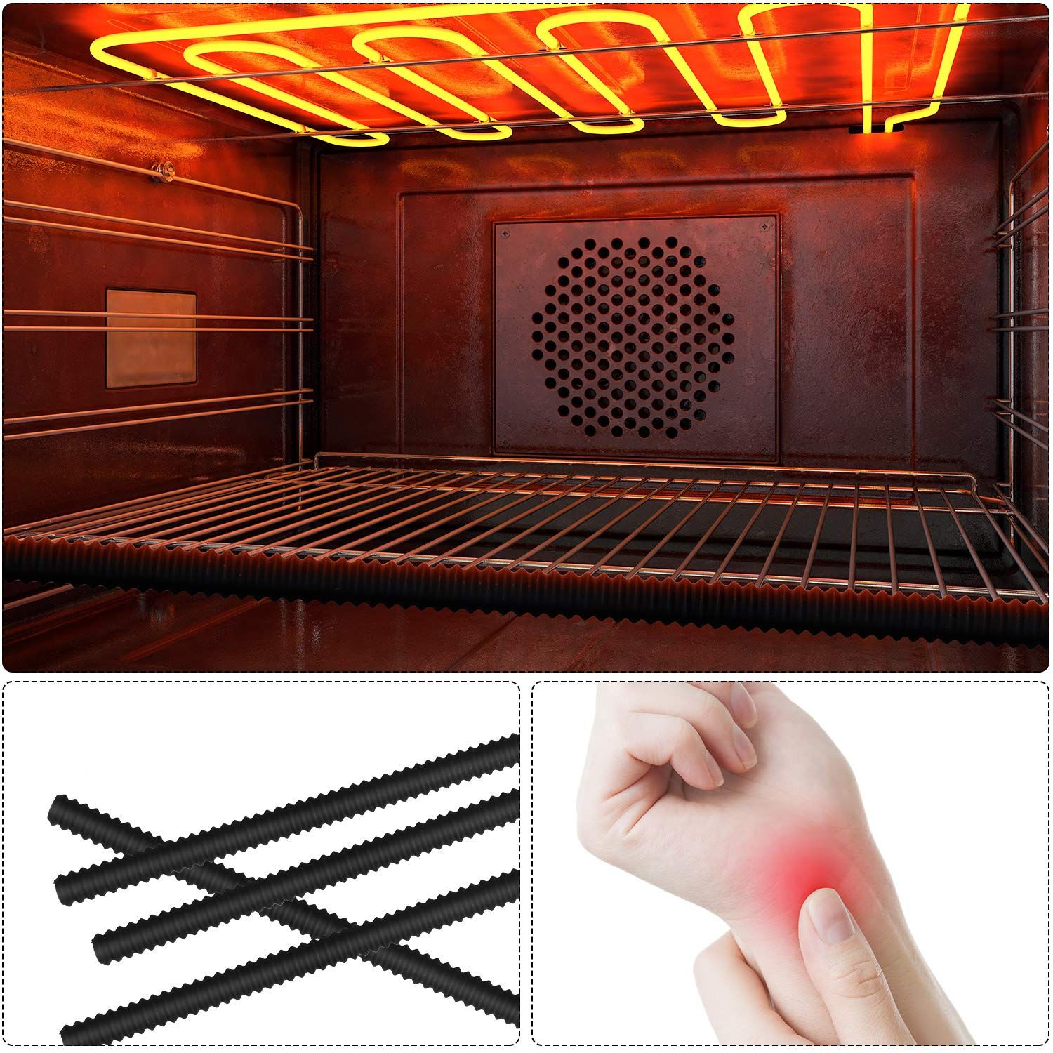 Oven Rack Shields Silicone Oven Rack Protectors Heat Resistant Oven Guards 14