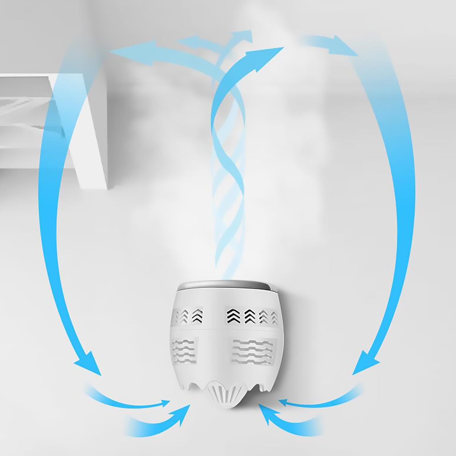 New Small Fans Portable USB Dual-Blade Turbo Fan Mini Circulation Fan Travel view 3