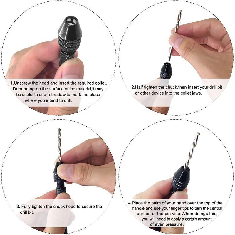 1 Set Hand Drill Tool Pin Drilling Bits Tools Pendant Drill Small Hand Drill view 3