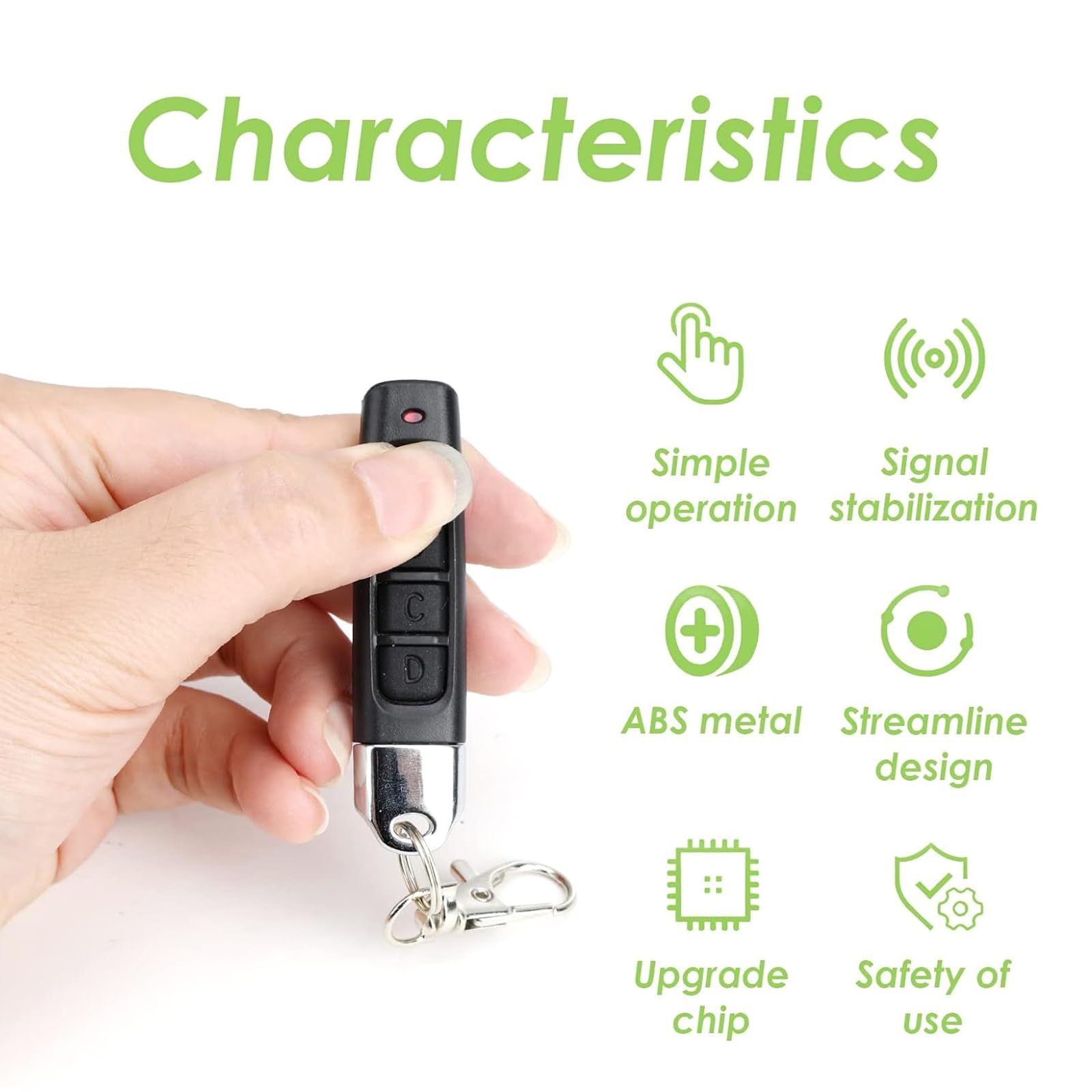3 Pack Copy Remote Controller Universal Garage Door Wireless Cloning Key view 3