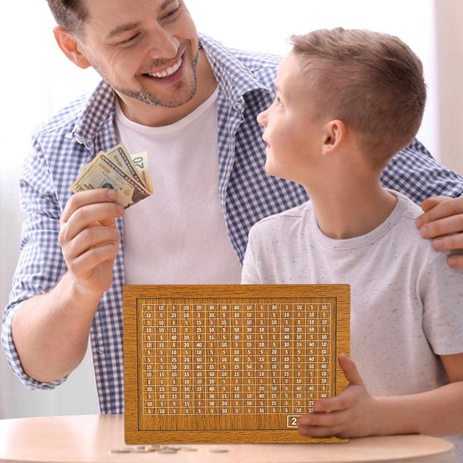 Money Saving Box - Home Kids Coin Paper Money Holder Boxes with Counting Tool