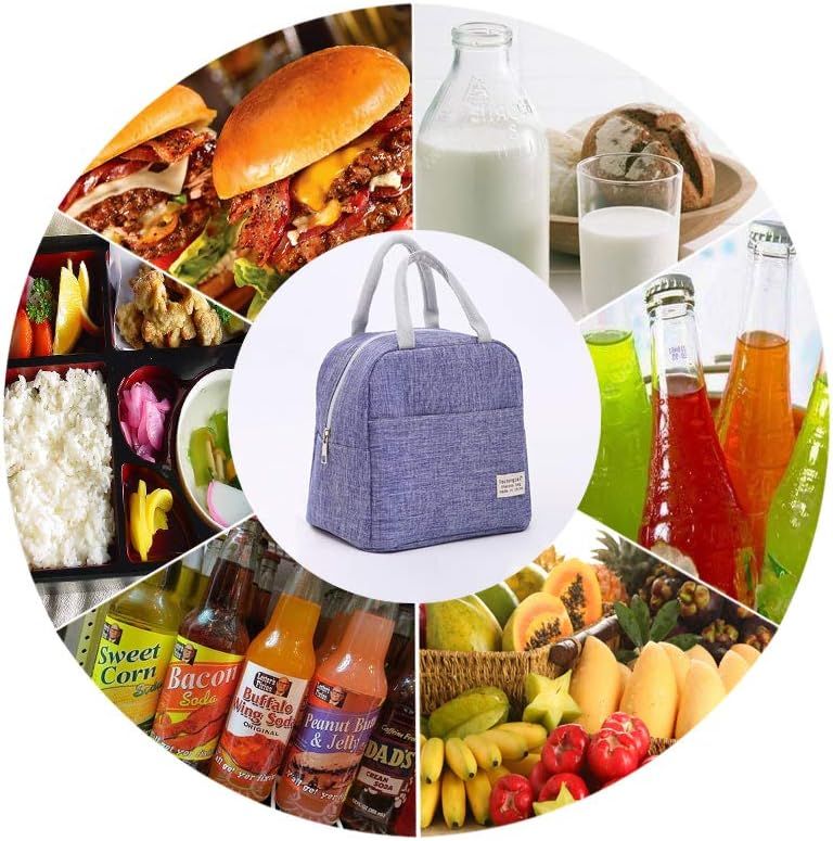 Women and Men Kids Insulated Cooler Lunch Tote Bag Reusable Lunch Box Kids for