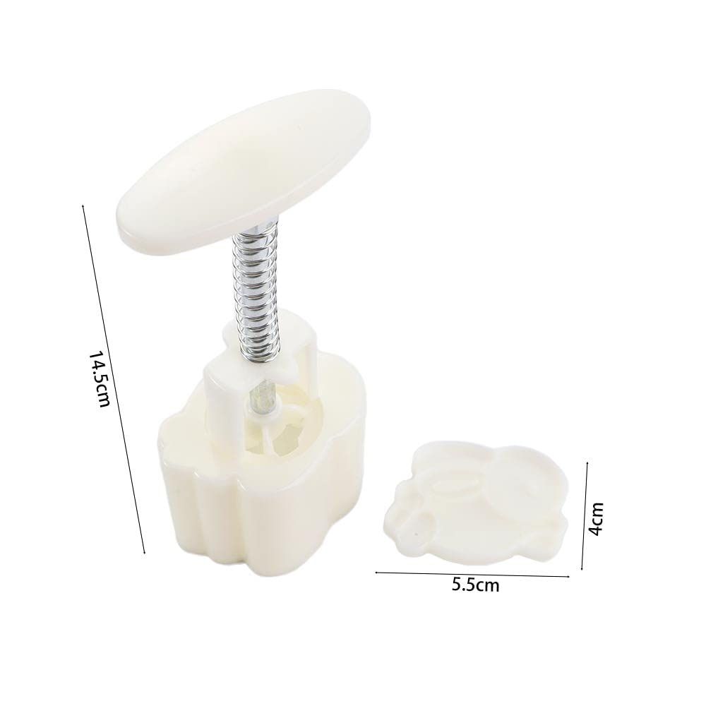 Rabbit Mooncake Press Mould Hand-Pressure Mooncake Molds Cookie Stamps view 2
