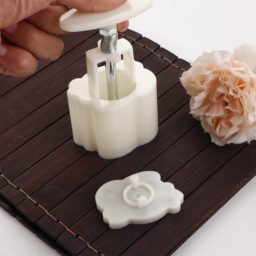 Rabbit Mooncake Press Mould Hand-Pressure Mooncake Molds Cookie Stamps view 3