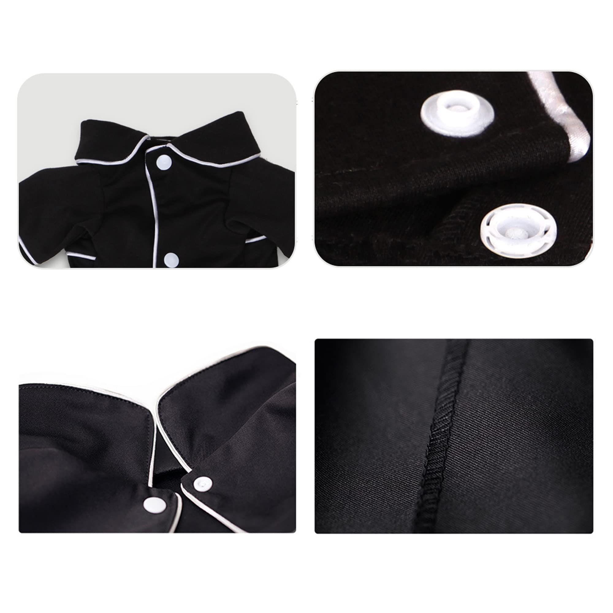 Dog Pajamas for Small Dog Boy Girl Puppy Clothes Dot Shirt Silk Loungewear view 2