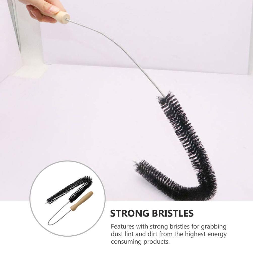 28in Dryer Vent Cleaning Brush Refrigerator Condenser Coil Brush Auger Lint view 3