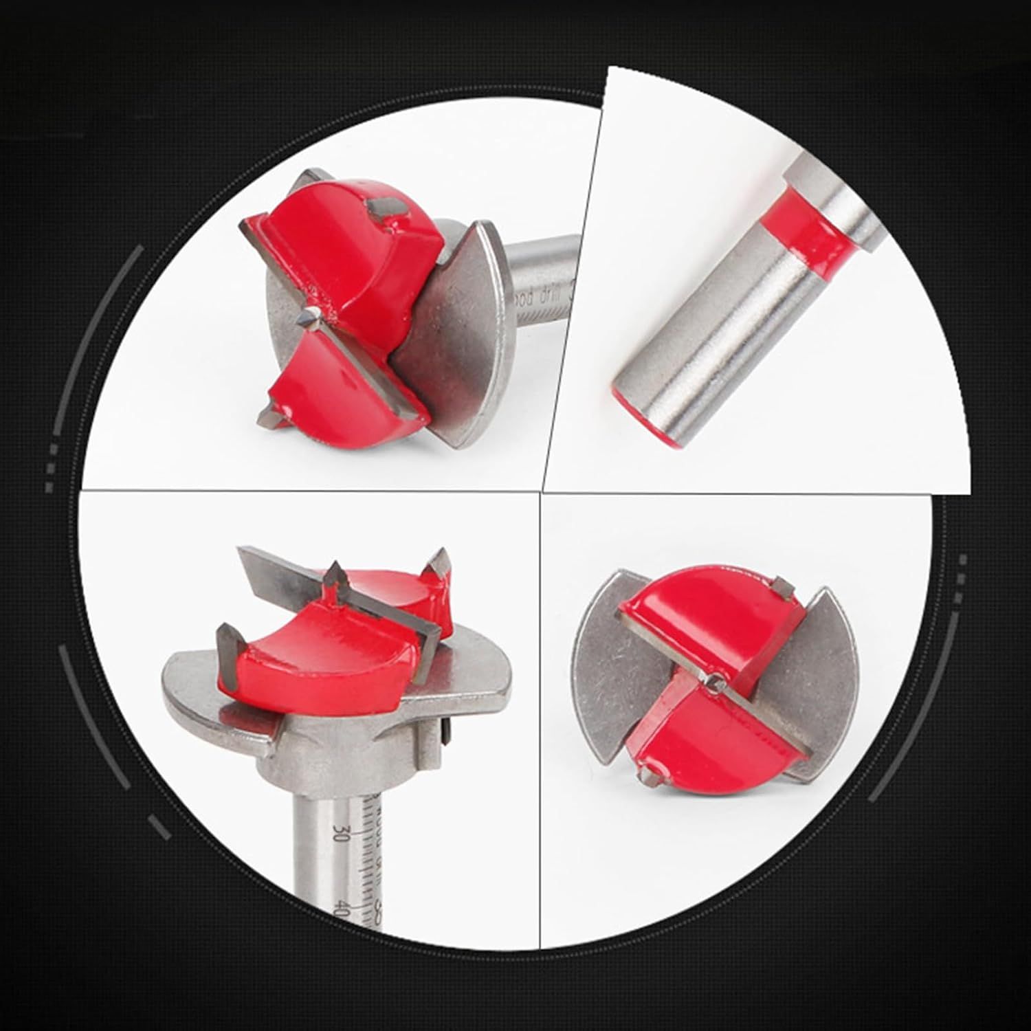 35mm Bit Hinge Boring Hole Saw Drill Bit Tungsten Carbide Woodworking Hole view 2