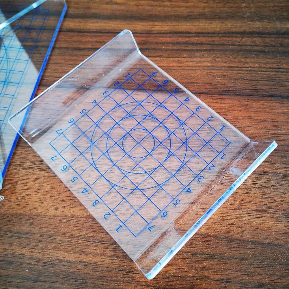 1PC Acrylic Sheet Backing Board with Grid Clay Pottery Craft Tool for Shaping view 4