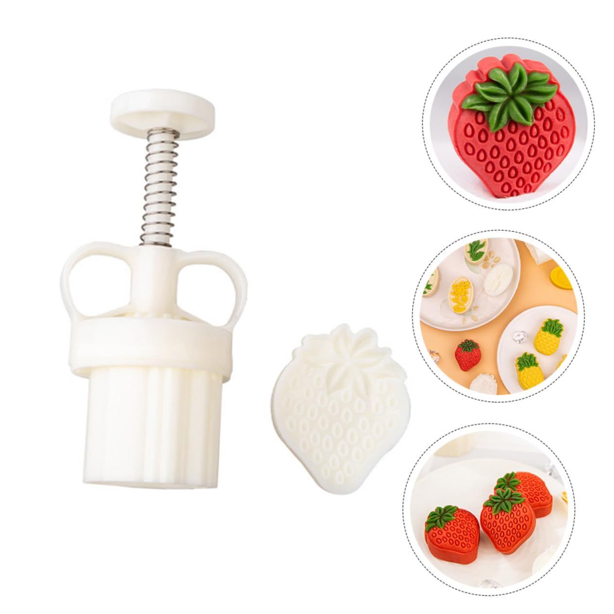 1pc Biscuit Mold Cookie Stamp Mooncake Form Hand Press Cake Mold Biscuit Stamp view 2